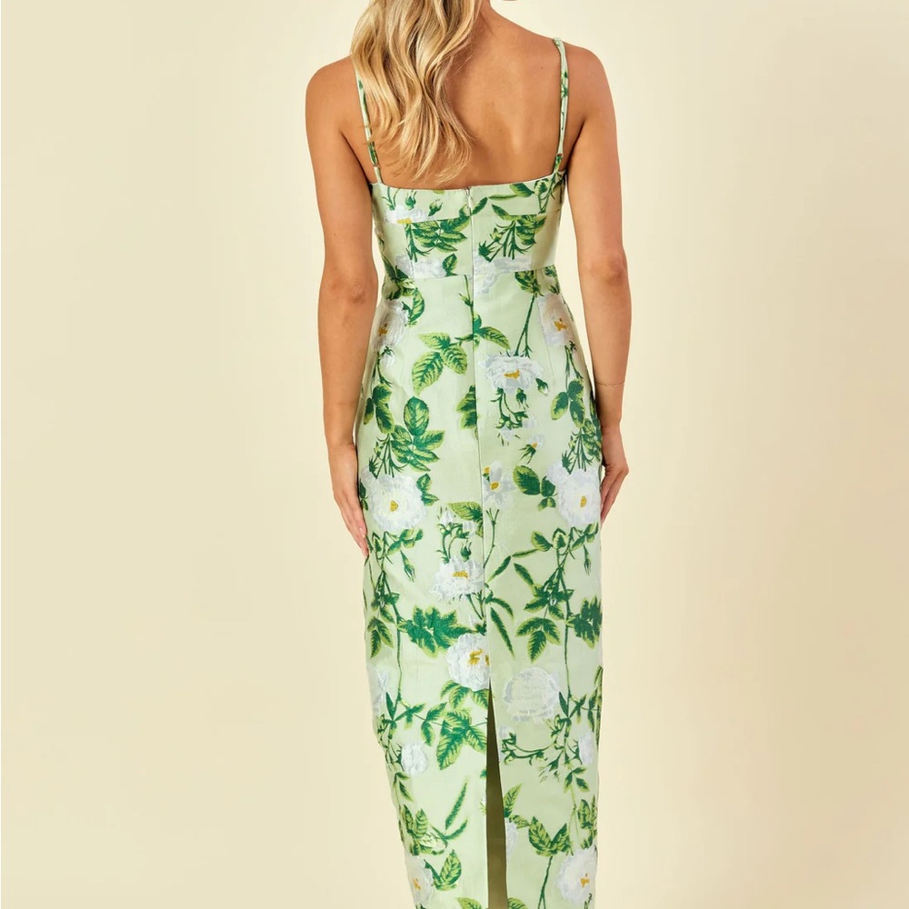 ISO - in search of Lula Kate Jane Dress in Camelia Jacquard Celadon